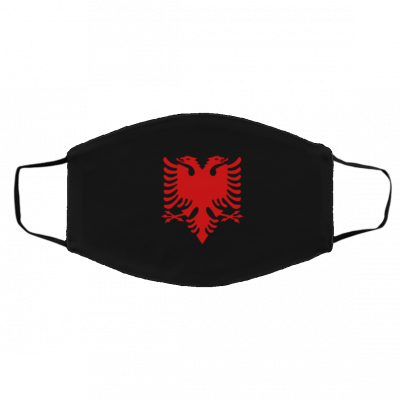 A-lb-an-ia-n Fl-ag Face Mask