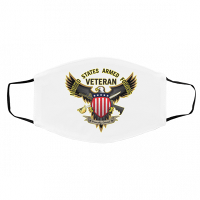 U-n-it-e-d S-tate-s A-rm-ed F-or-c-es V-ete-ra-n Face Mask