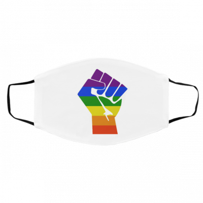 L-G-B-T Re-sis-t G-ay P-rid-e Face Mask