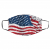 A-m-eri-can F-la-g A-rt R-ed Face Mask
