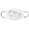Uni-co-rns a-nd Ra-inb-o-ws Se-aml-es-s P-at-te-rn C-hil-d Face Mask