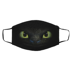 H-o-w t-o Tra-in Yo-ur Dr-ago-n Ni-gh-t Fu-ry To-oth-les-s Face Mask