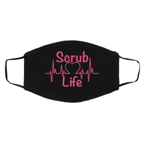 Sc-ru-b Lif-e N-ur-se Face Mask