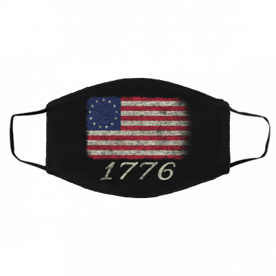 Be-ts-y Ross 1-77-6 F-la-g U-S-A F-lag Face Mask