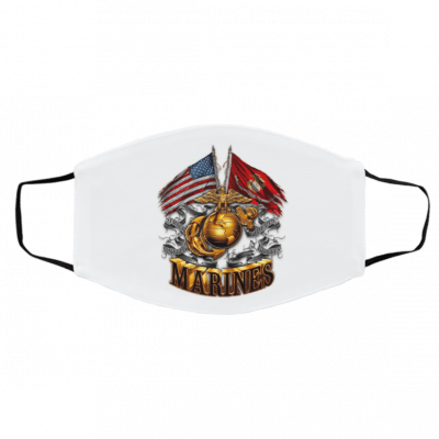 US-M-C U-nit-ed St-at-es Ma-rine- Cor-ps Do-u-bl- Flag Gold Glo-be Face Mask