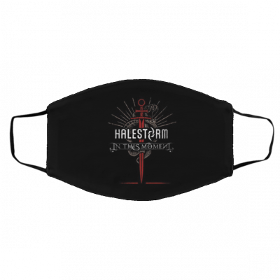 Hal-es-torm Lo-go Face Mask