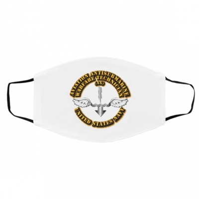 N-av-y Rat-e A-viati-on A-ntis-ubm-a-rine Wa-rfar-e Technician Face Mask