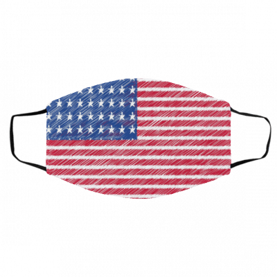 S-crib-ble U-SA Flag Face Mask