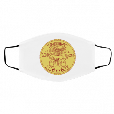 U-s N-a-vy Mu-sta-ng Logo Face Mask