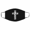 Li-o-n C-ro-ss Re-lig-io-us C-hri-sti-an Ra-sta Face Mask