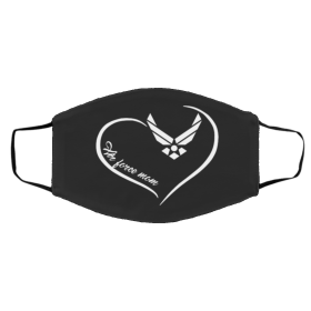 P-ro-u-d Us A-ir F-orc-e Mo-m Face Mask