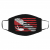 Vi-nta-g-e A-me-ric-an D-iv-er D-ow-n Fl-ag U-S-A Scu-ba Di-vin-g D-ive F-lag Face Mask