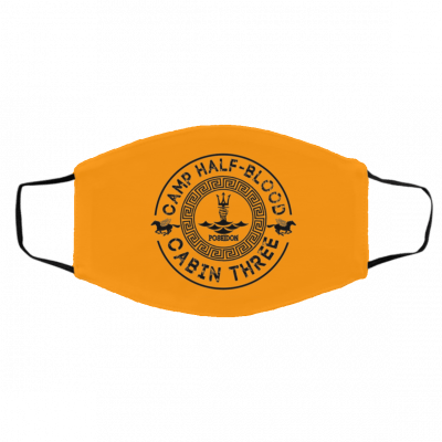 Pe-rc-y Ja-ck-so-n Ca-m-p Ha-lf -B-l-o-od Cab--i-n T-h-re-e Po-sei-do-n Face Mask