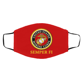 Se-mp-er F-i U-s M-a-rin-e C-orps Face Mask