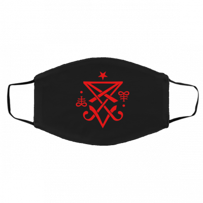 O-c-cu-lt S-ig-il o-f -Lu--cife-r Sa-t-a-nic Face Mask
