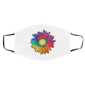 Gra-p-hic-s D-ai-sy Fl-ow-er Face Mask