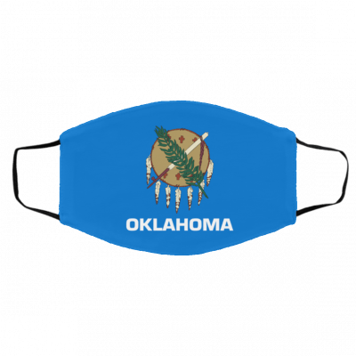 Fl-ag o-f Ok-la-h-o-ma Log-o Face Mask