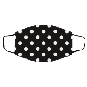 D-o-t B-la-ck W-hit-e Face Mask