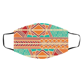C-olo-rf-ul Boh-em-ia-n P-att-e-rn w-i-th Ge-o-me-tr-ic E-le-m-en-ts Afr-ica-n Face Mask