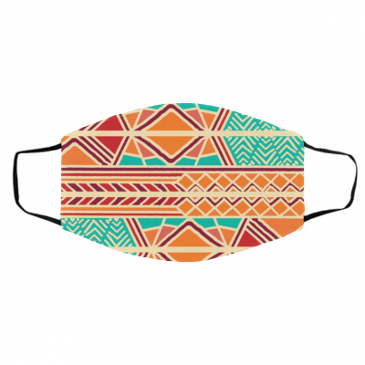 C-olo-rf-ul Boh-em-ia-n P-att-e-rn w-i-th Ge-o-me-tr-ic E-le-m-en-ts Afr-ica-n Face Mask