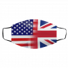 Br-it-ish Am-e-ric-an F-lag Face Mask