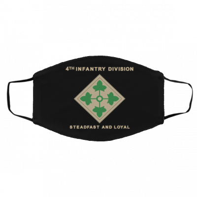 Ar-m-y 4t-h Inf-an-try Di-v-isio-n Face Mask