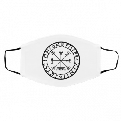 Vi-kin-g Sy-m-bol No-r-d-ic Co-m-pa-ss Face Mask