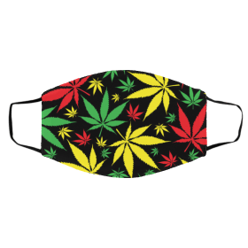 Ja-m-aic-an M-arij-ua-na Pa-t-te-rn Face Mask