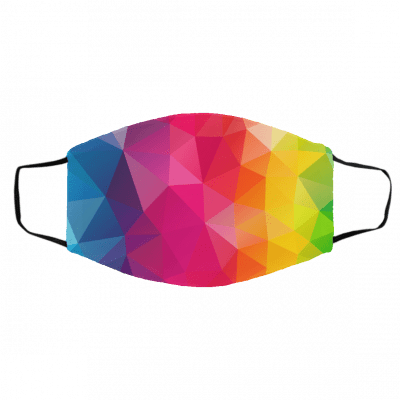 Co-lorf-ul T-ria-ngl-es Face Mask