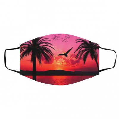 T-ro-pi-ca-l S-u-ns-et Face Mask