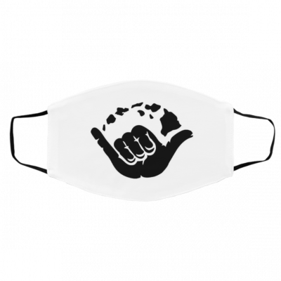 Al-o-h-a Ha-n-d H-aw-a-ii Sy-m-b-ol Face Mask