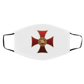 Te-m-plar K-n-ig-ht Lo-g-o Sy-m-bol Face Mask