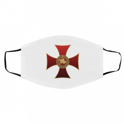 Te-m-plar K-n-ig-ht Lo-g-o Sy-m-bol Face Mask