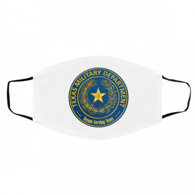 Te-x-as M-ilit-a-ry De-par-tm-en-t Logo Face Mask