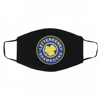 Let-ter-k-enn-y S-ha-mr-o-cks R-e-tr-o St P-a-tr-ic-ks Day Face Mask