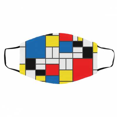 Mo-n-d-ria-n St-y-le Face Mask