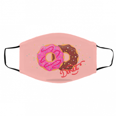 S-w-ee-t D-on-u-ts Y-ello-w P-in-k Face Mask