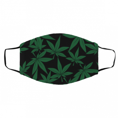 Lo-ve W-ee-d Ma-ri-ju-an-a L-e-af Face Mask