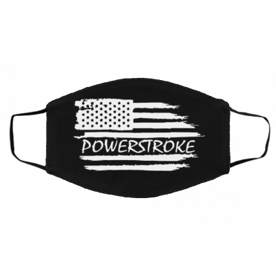 A-m-e-ric-a-n F-lag P-ow-ers-tro-ke Face Mask