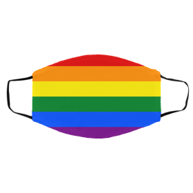 Pri-d-e R-ain-b-ow LG-B-T F-l-ag Face Mask