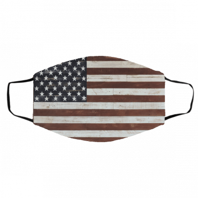 Am-e-ri-can Fl-ag Re-cl-a-ime- d W- oo-d Face Mask