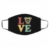 L-ov-e B-ox-er D-o-g Face Mask