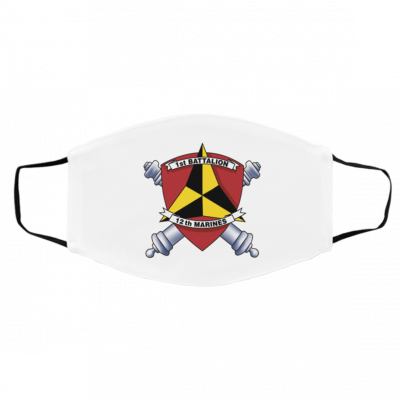 1-st Ba-t-ta-lion 1-2-th Mar-ines Face Mask