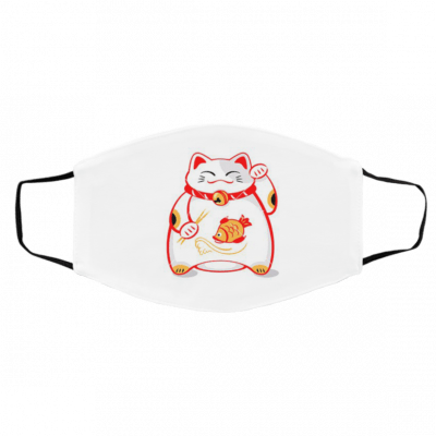 Ja-pa-ne-se L-u-cky C-at Face Mask