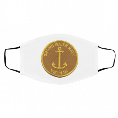 B-ro-w-n Wa-t-er N-av-y Vi-et-na-m Face Mask