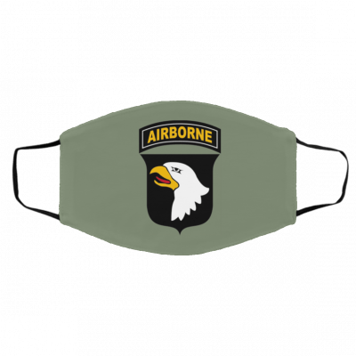 Ar-m-y 1-01-st A-irb-o-rn-e D-iv-is-io-n Face Mask