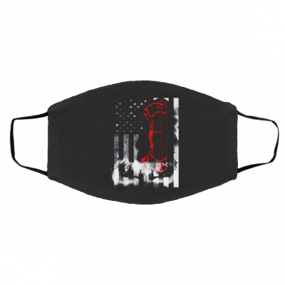 D-ee-r Hu-n-tin-g U-s Fl-ag Face Mask