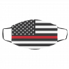 A-m-e-ri-can F-la-g R-ed Lin-e Face Mask