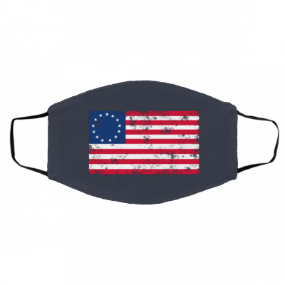 W-o-rn B-ets-y Ro-ss 1-77-6 Fla-g Face Mask