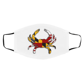 M-ar-yl-a-n-d Fu-ll Fl-a-g Cr-a-b Face Mask